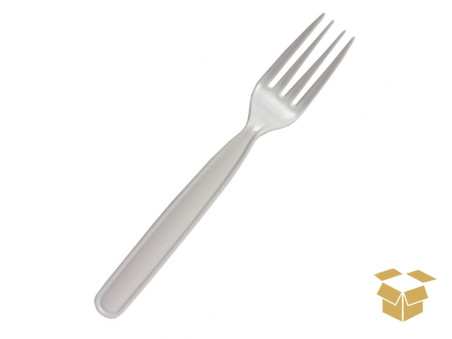 GARFO PLAST.REFEICAO BRANCO REFORC.10X50