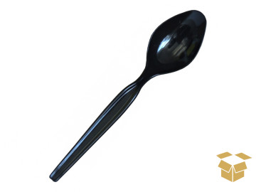 COLHER PLAST.REFEICAO PRETA...