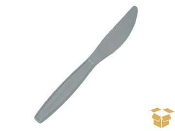 FACA PLAST.REFEICAO PRATA...