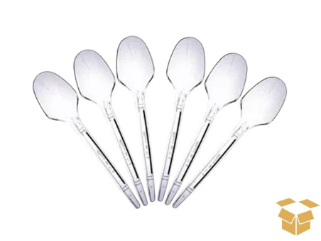 COLHER PLAST.SOBREMESA TRANSP.ULTR.C/50