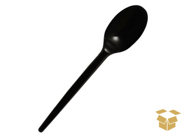 COLHER PLAST.REFEICAO PRETA...