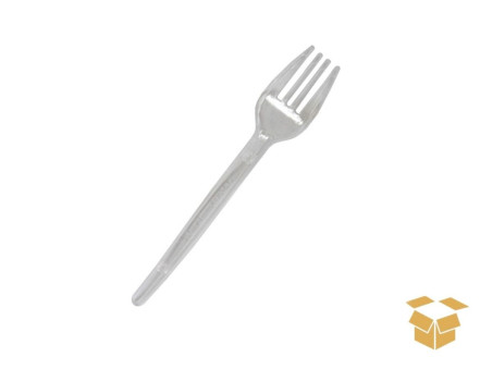 GARFO PLAST.SOBREMESA TRANSPARENTE C/50