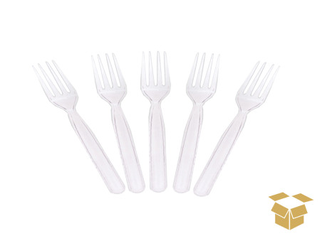 GARFO PLAST.SOBREMESA BRANCO 20X50