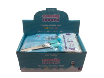 TESOURA ESCOLAR 13CM.CANDY...