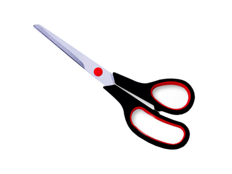 TESOURA 17CM.CABO EMBORRACHADO