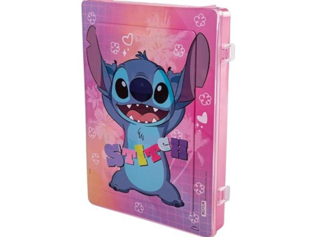 PASTA 32MM.ROSA STITCH RIGIDA A4