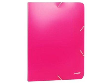 PASTA ABA ELASTICO ROSA NEON A4