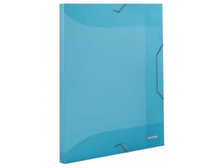 PASTA ABA ELASTICO AZUL NEON A4