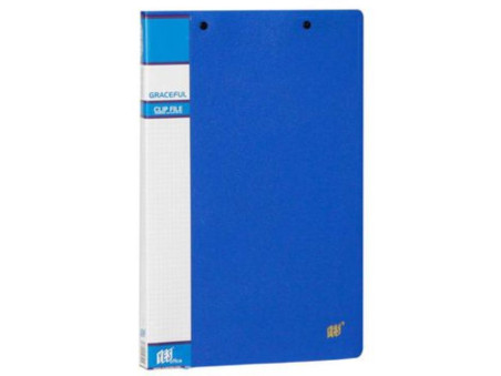 PASTA GRAMPO MOLA VERT/HORIZ.AZUL PP OP