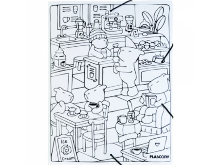 PASTA ABA ELASTICO COFFE SHOP A4