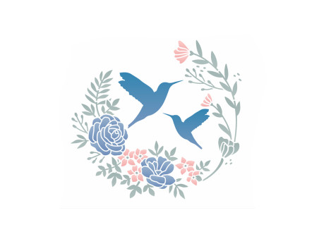 STENCIL GUIRLANDA FLORES 20X25 OPA3441