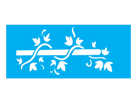 STENCIL FOLHA TREPADEIRA 10X30 ST0967