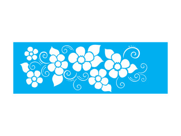 STENCIL FLORES ARABESCO...