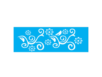 STENCIL ARABESCO FLORES...