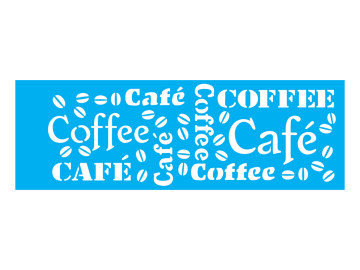 STENCIL CAFE 10X30 0742