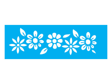 STENCIL FLORES CAMPESTRES...