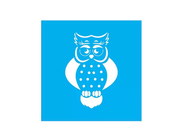 STENCIL CORUJA 15X15CM - QD301