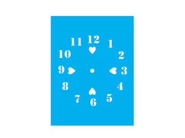 STENCIL RELOGIO CORACAO...