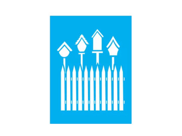 STENCIL CERCAS 15X20CM - JC973