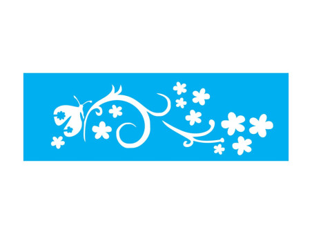 STENCIL RAMO FLOR 10X30 0970