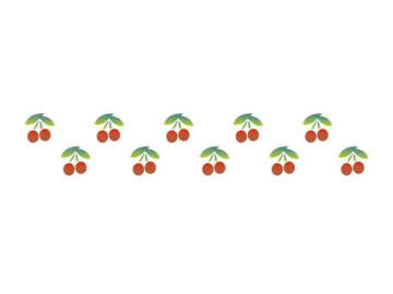 STENCIL FRUTAS CEREJINHAS...