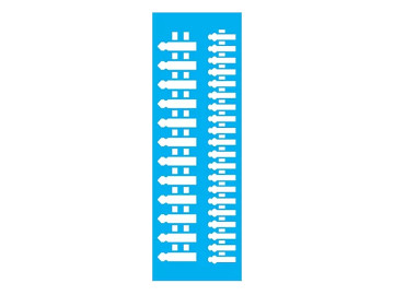 STENCIL CERCAS 10X30CM - JB645