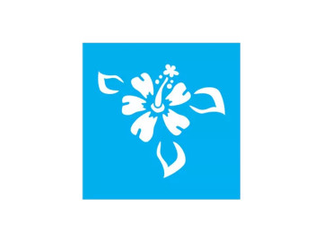 STENCIL FLOR 10X10CM - JA065