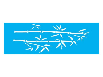 STENCIL BAMBU/FOLHAS...