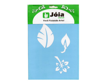 STENCIL FOLHAS 15X20CM - JC898