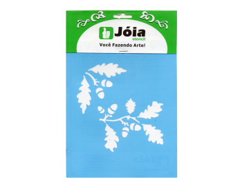 STENCIL FOLHAS 15X20CM - JC866