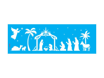 STENCIL MANJEDOURA SILHUETA...