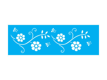 STENCIL FLORES PRINCESAS...