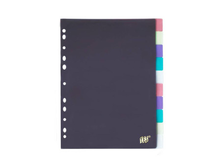 DIVISORIA FICHARIO 10D.CORES PLASTICA A4