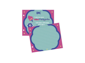 CADERNO FICHARIO  80F.MINI...