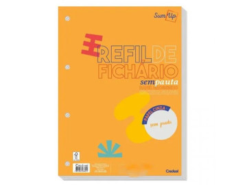 CADERNO FICHARIO  40F.CINZA...