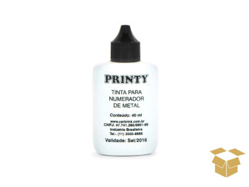 TINTA CARIMBO PRETA 40ML.C/12