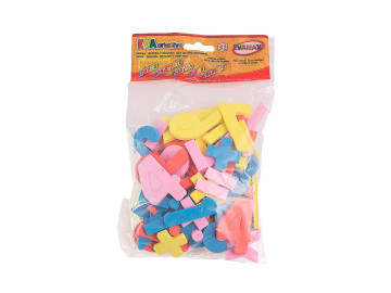 NUMEROS EVA 5MM 60 PECAS +...