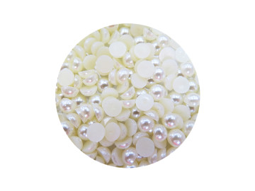 MEIA PEROLA BRANCA 08MM C/50G.