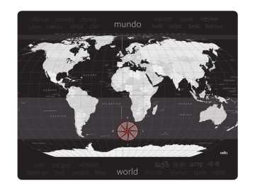 TAPETE PROTETOR MAPA MUNDI...