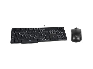 KIT TECLADO PS2+MOUSE PRETO...