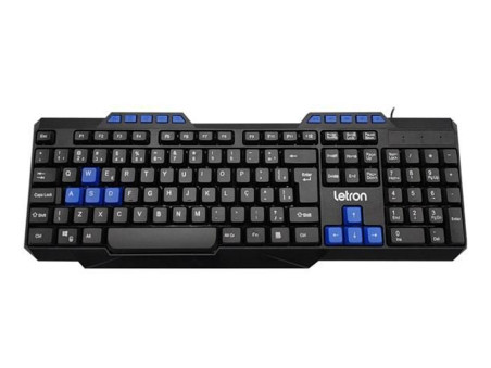TECLADO USB LETRON GAMER GEEK AZ.