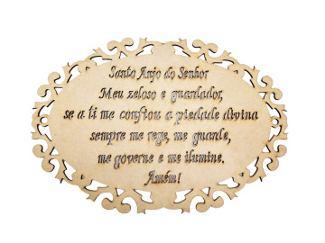 PLACA MDF 33X23CM.ORACAO...