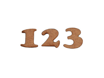 NUMEROS MDF 03CM.