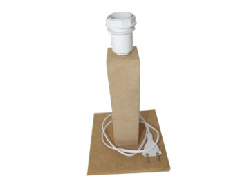 BASE ABAJUR MDF QUADRADA