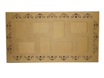 QUADRO MDF 81X43 8 FOTOS 10X15