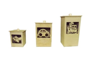 PORTA TRECO MDF 3 POTES...