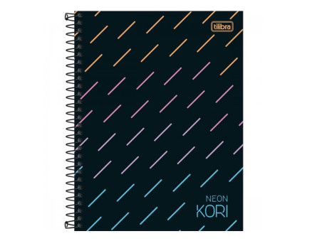 CADERNO COLEGIAL  80F.1M.NEON S/PAUTA CD