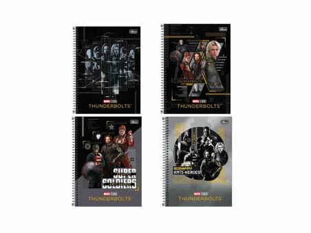 CADERNO UNIV. 80F.1M.THUNDERBOLTS CD.