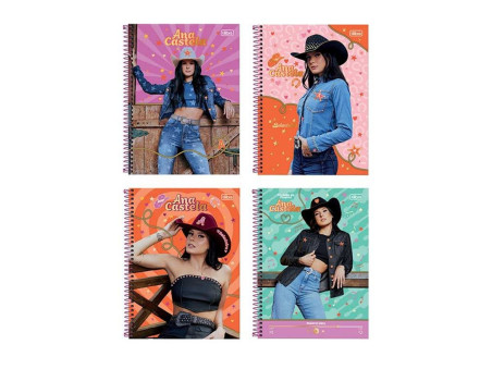 CADERNO UNIV. 80F.1M.ANA CASTELA CONNECT