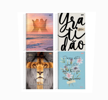 CADERNO UNIV. 80F.1M.BELIEVE 1A.CD.